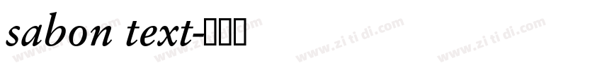 sabon text字体转换